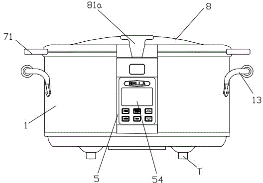 Slow cooker with aluminized inner container