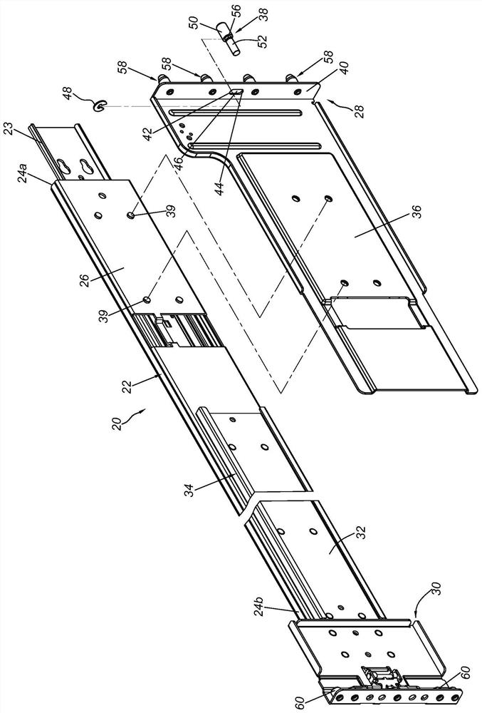 Sliding rail assembly and bracket device thereof