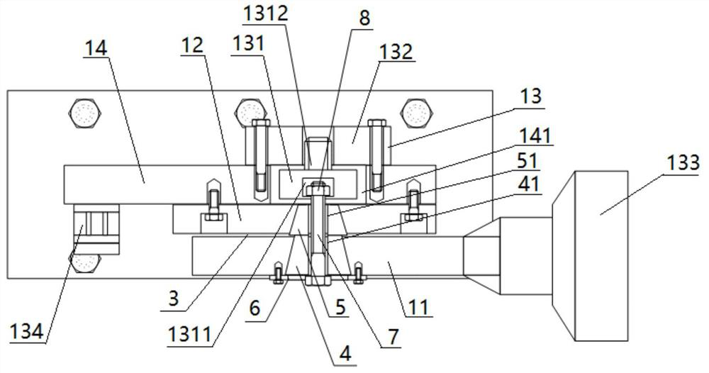 A bolt loosening test device