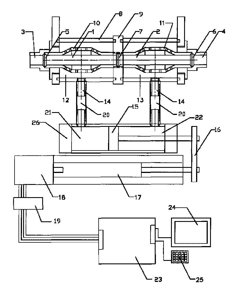 Pulsation type double-haematodocha heart auxiliary circulation device