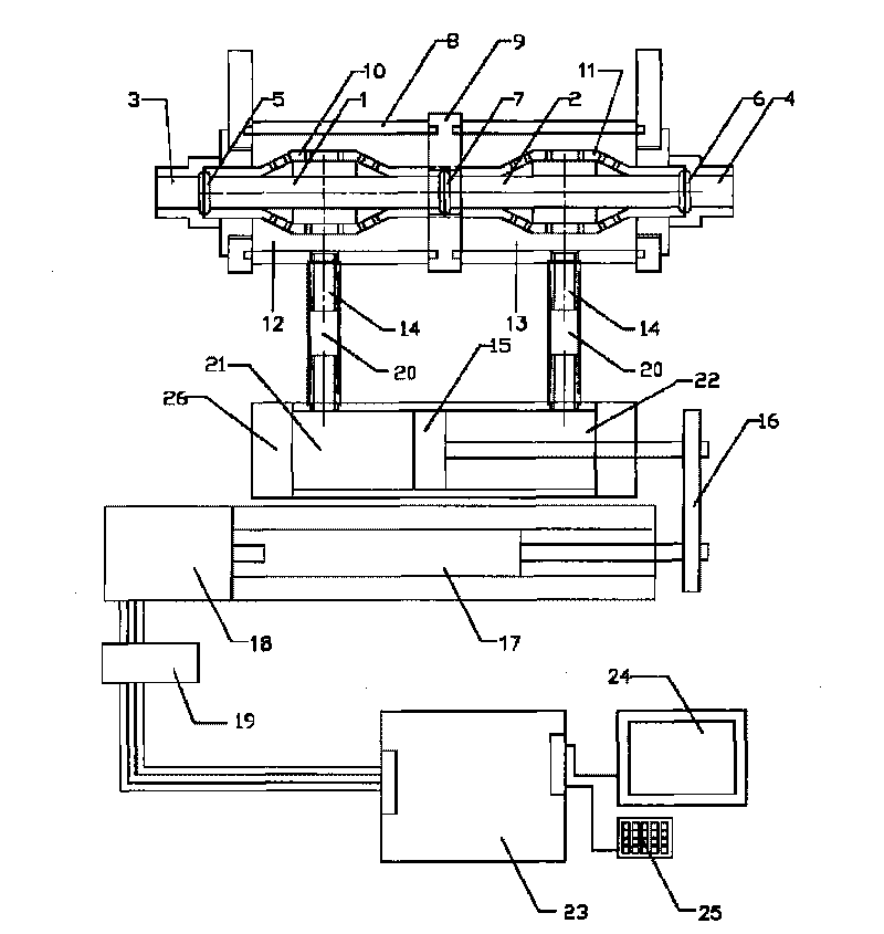 Pulsation type double-haematodocha heart auxiliary circulation device