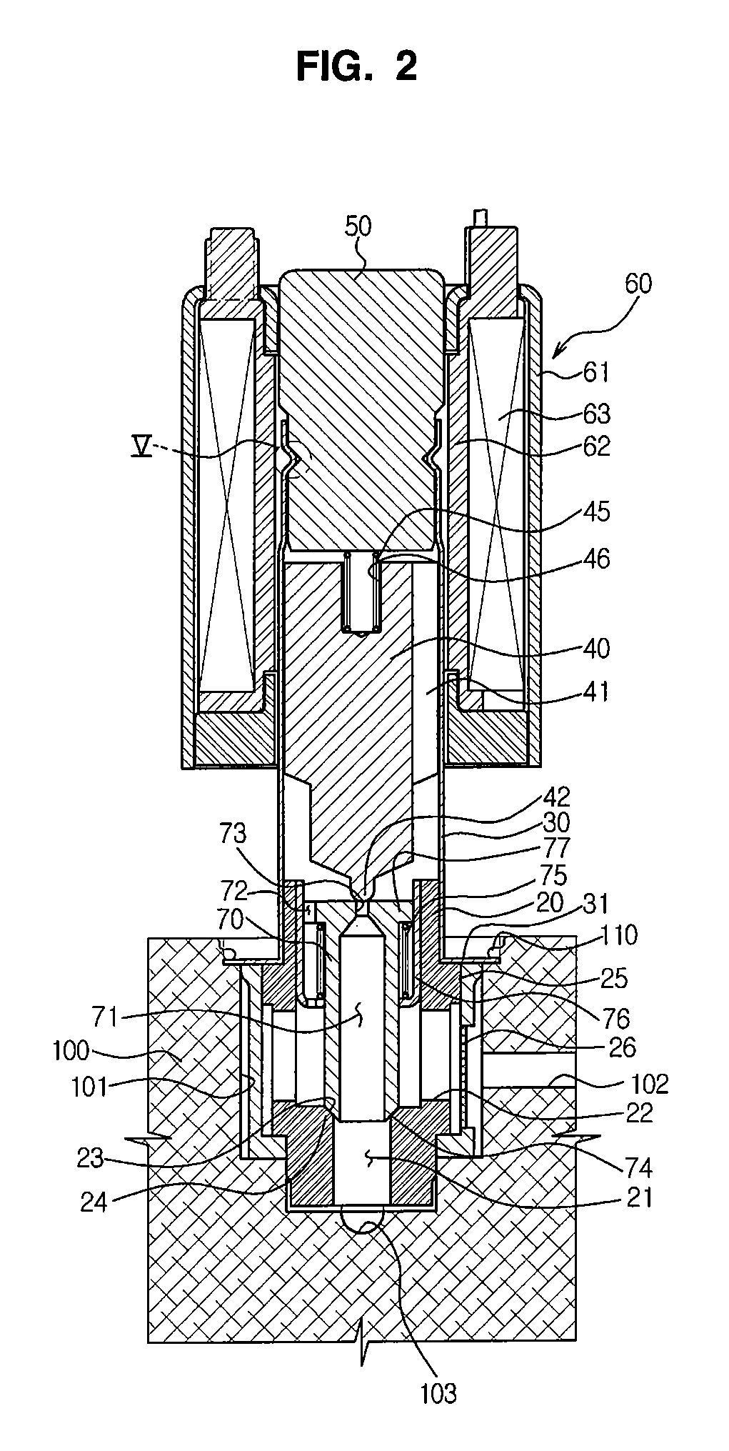 Solenoid valve for brake system