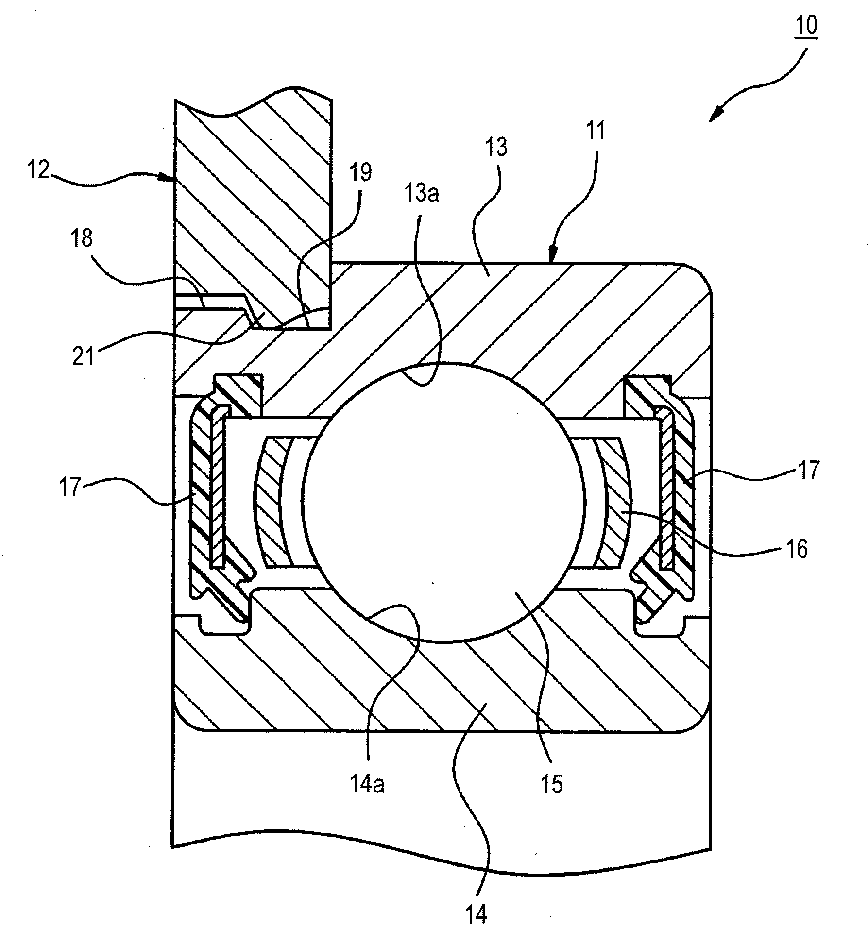 Assembling method of bearing unit