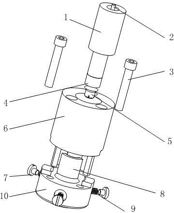 Dissimilar metal rivet welding connecting device, notch rivet and control method