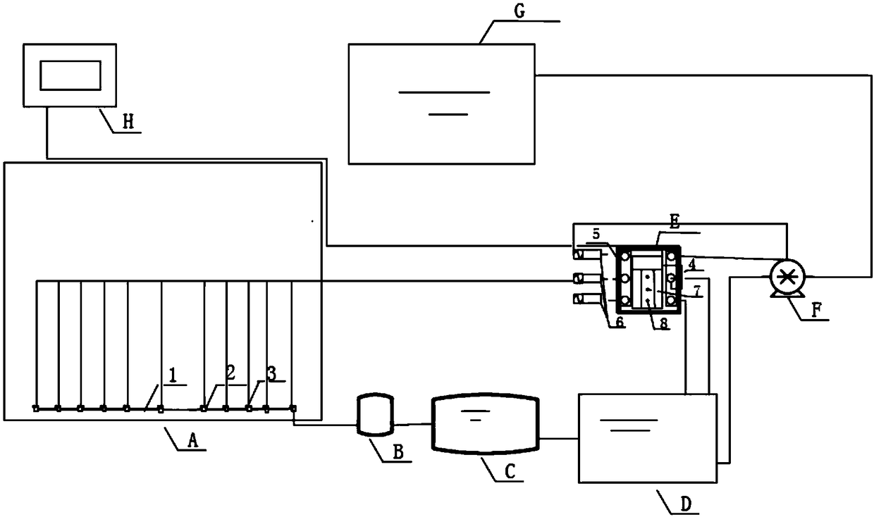 Utility tunnel circulating type firefighting water system device and method and application thereof