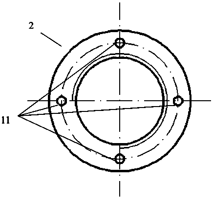 High-pressure self-oscillation oscillating impulse jet flow nozzle with continuous adjustable cavity length