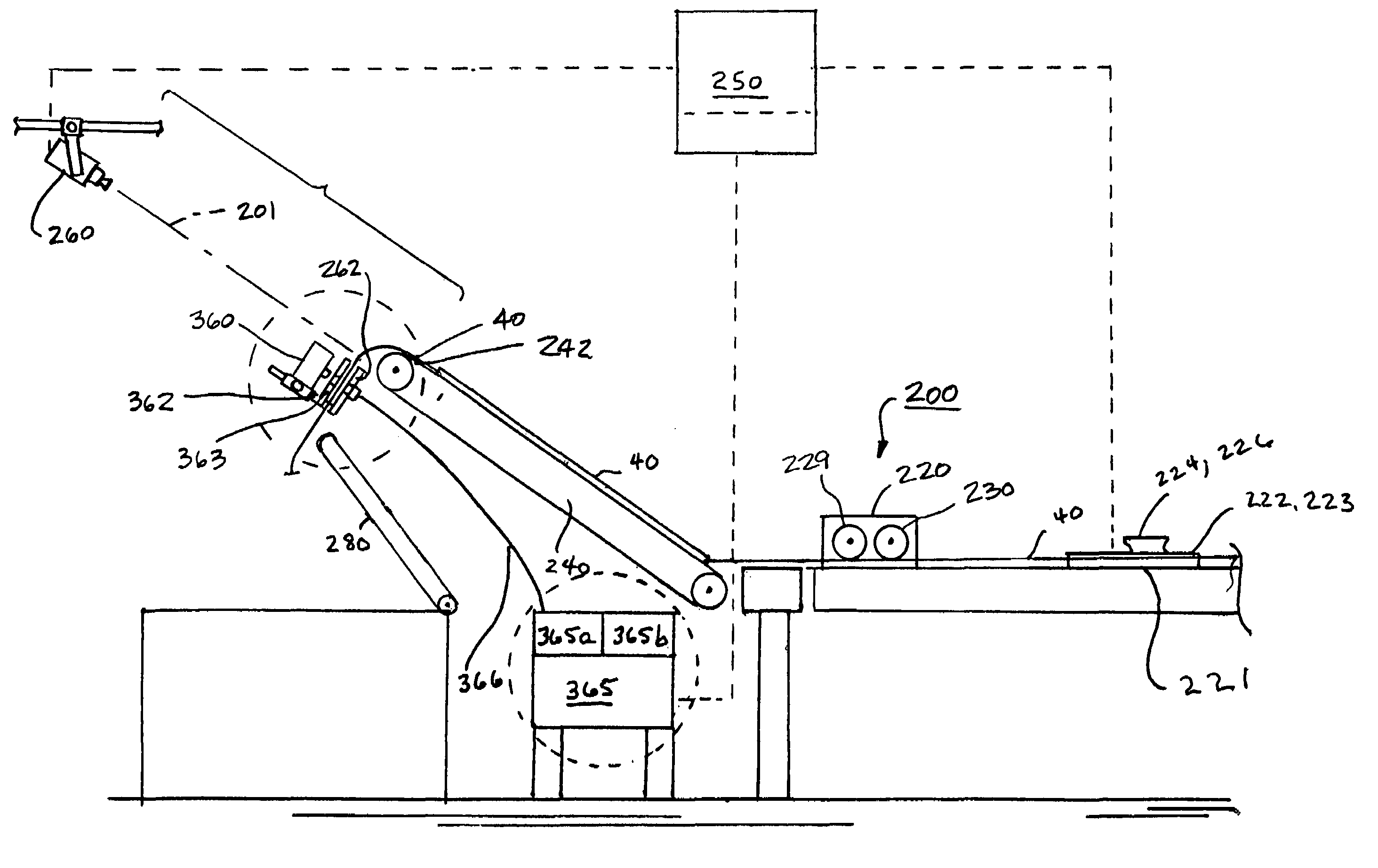 System and method for controlling width and stitch density of a fabric web