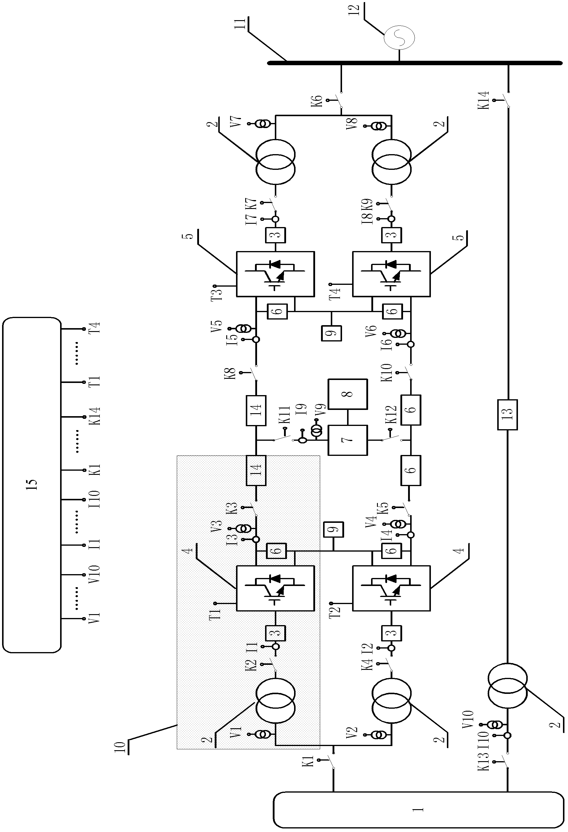 Movable model device of system of offshore wind power synchronized through flexible DC (Direct Current) power transmission