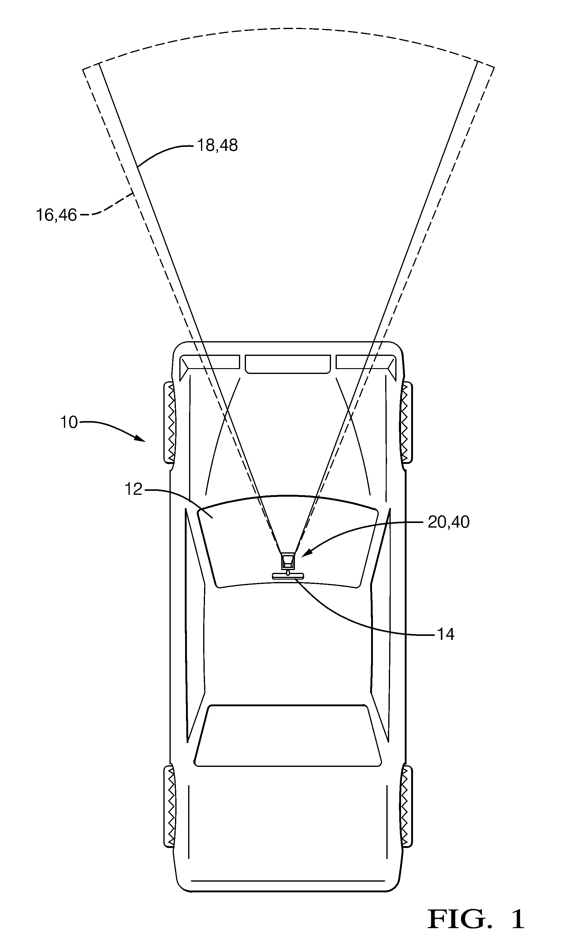 Partial covering radome for a radar unit