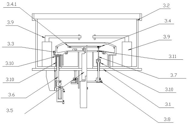 Guide rail type degumming machine