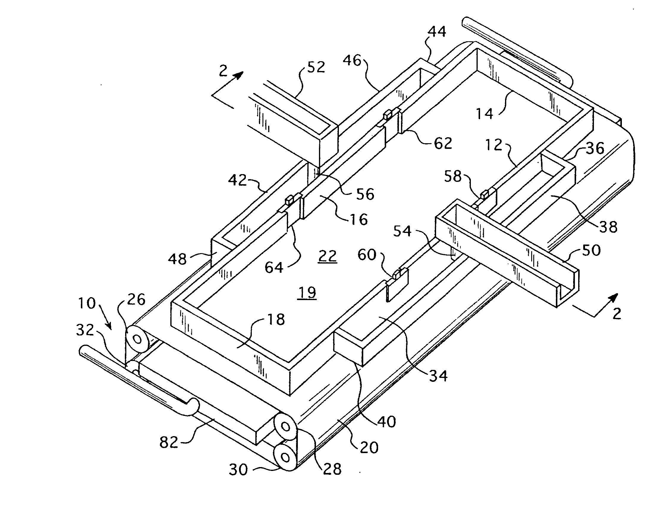 Method of unidirectional solidification of castings and associated apparatus