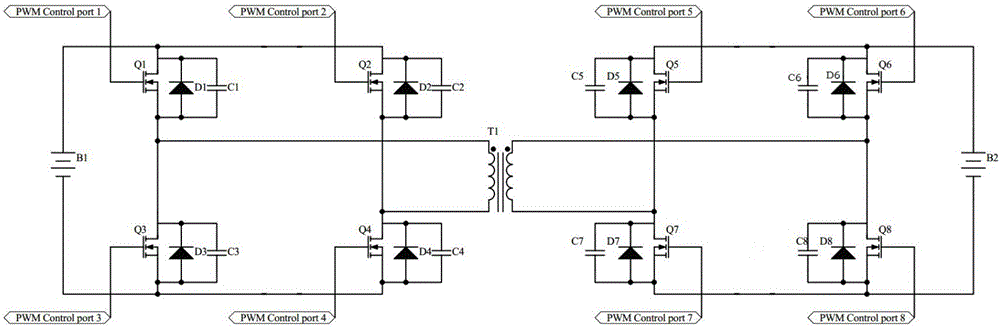 Battery set equalization circuit based on soft-switch full bridge circuit and method