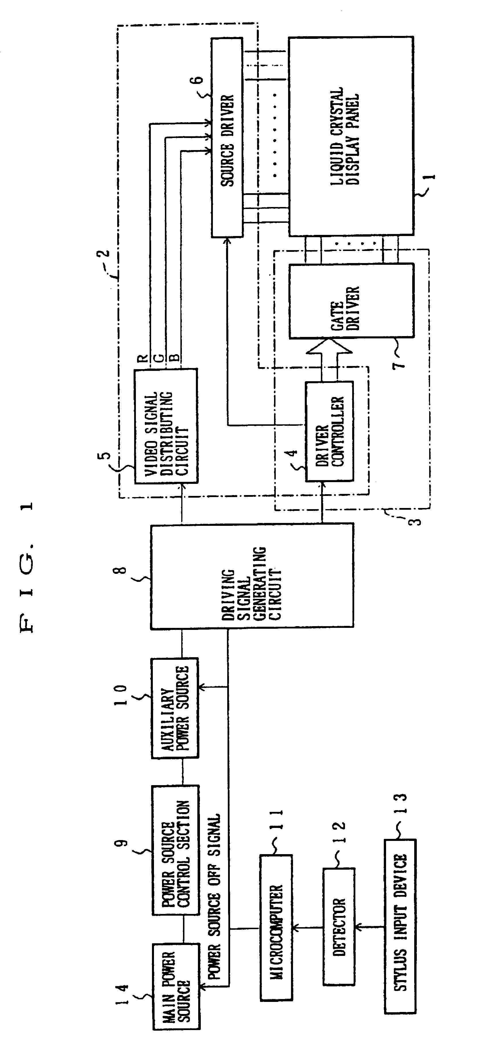 Erasing device for liquid crystal display image and liquid crystal display device including the same