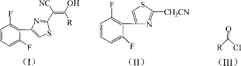 2-thiazolyl acrylonitrile compounds and synthesis and application thereof