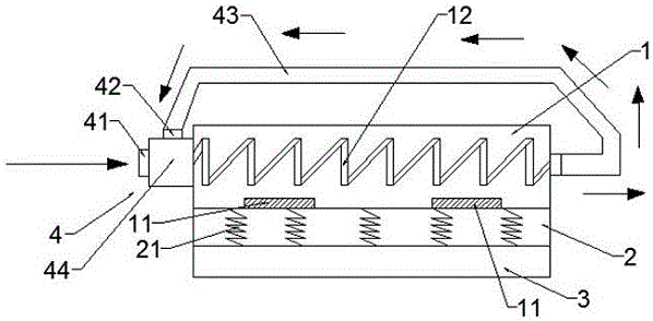 Hot pressing plate for non-woven fabric hot pressing device