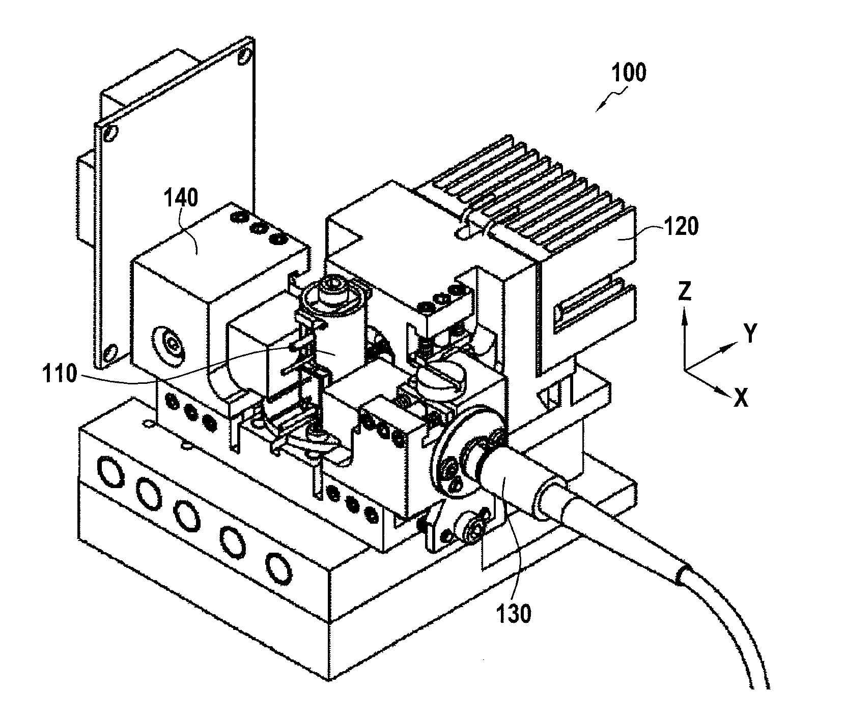 Electrooptic measurement device and method intended for classifying and counting microscopic elements