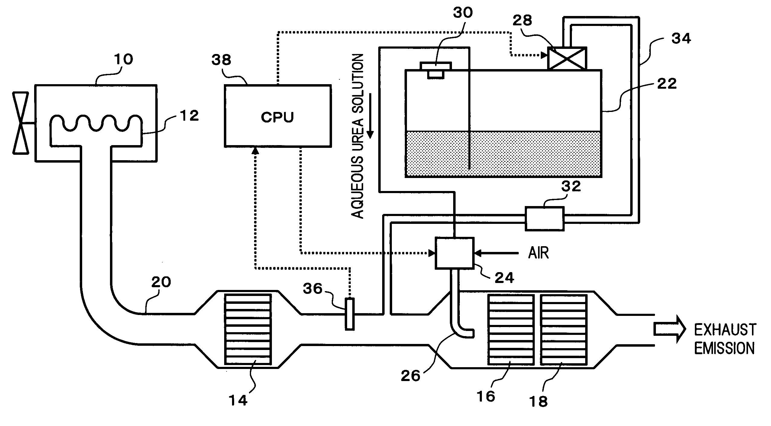 Exhaust emission purifying apparatus for engine