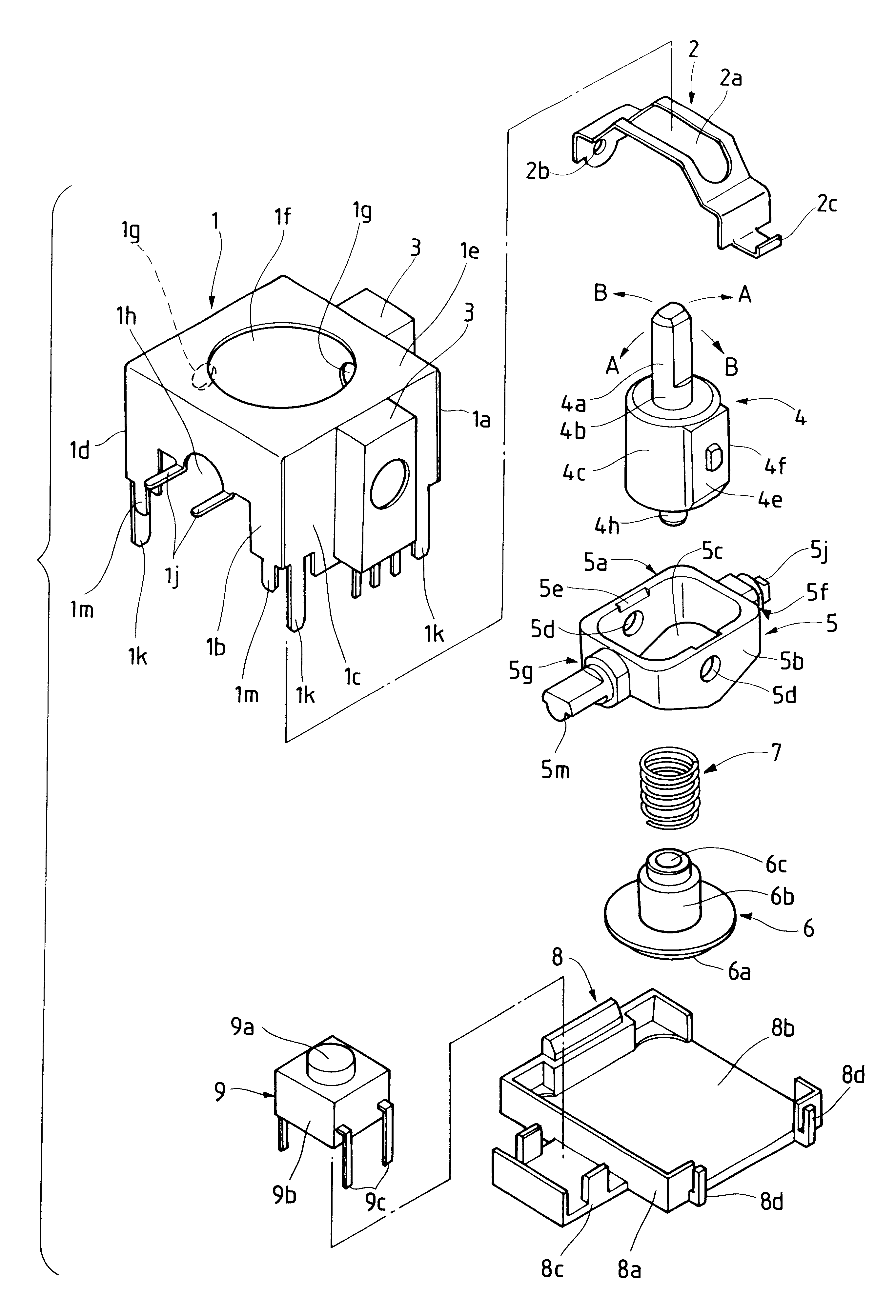 Multi-way input device