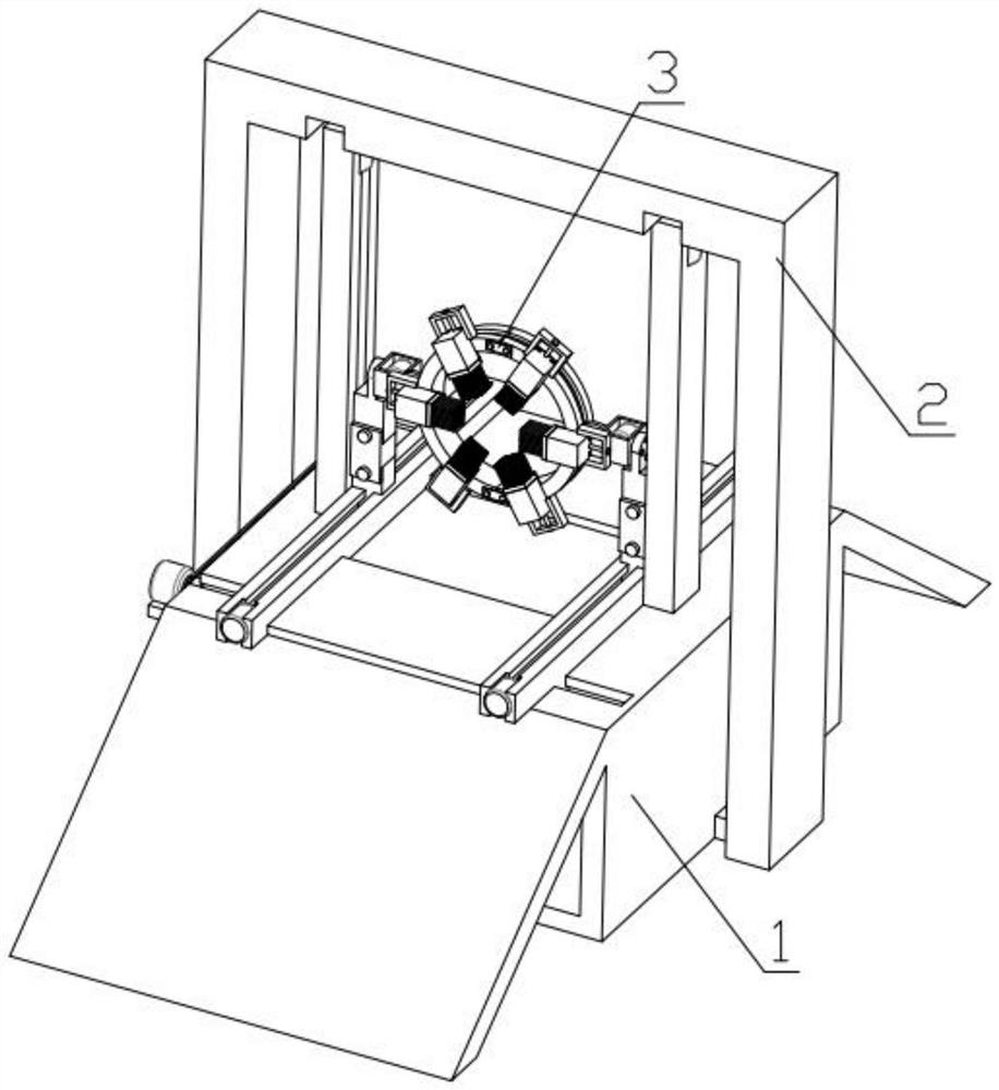 Surrounding cleaning device for animal husbandry