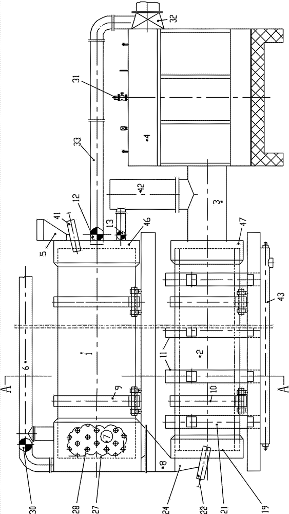 Rotating dual-roller incinerator