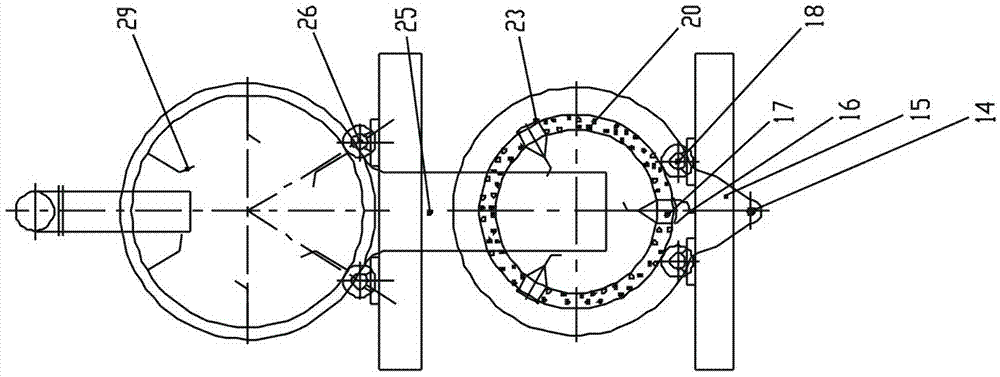 Rotating dual-roller incinerator