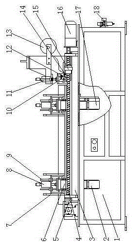 Four-side film covering machine