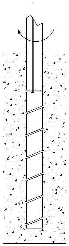 Thread-connection post-anchoring construction method and machining equipment