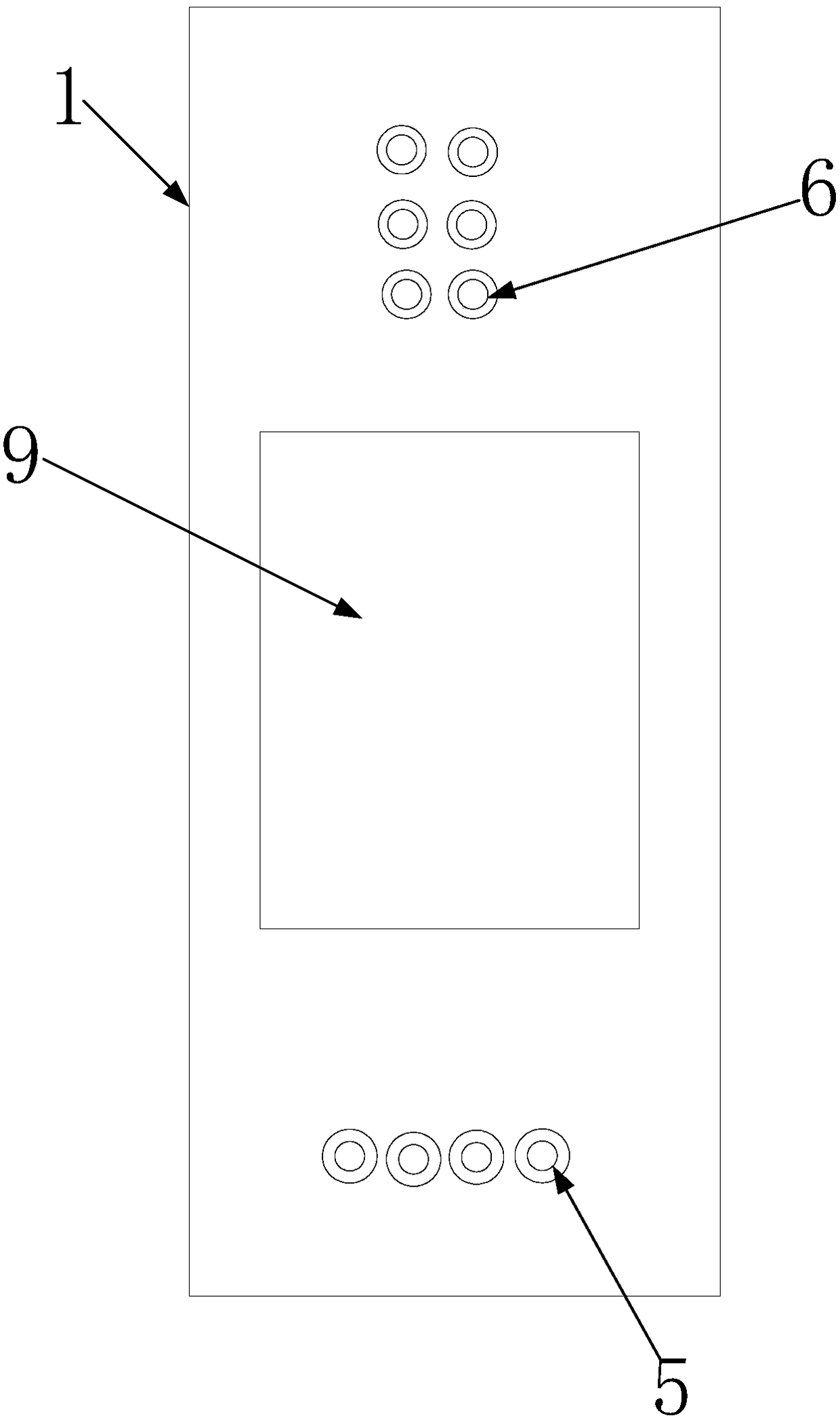 Portable braille reading display structure