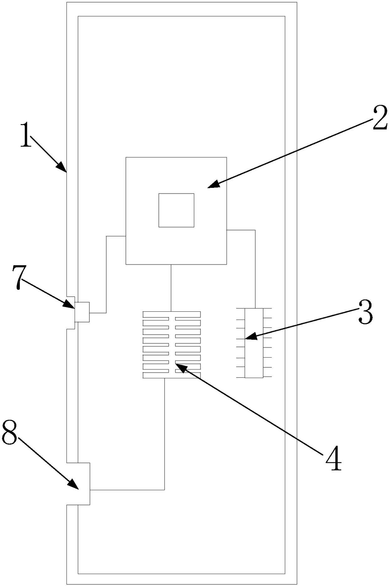 Portable braille reading display structure