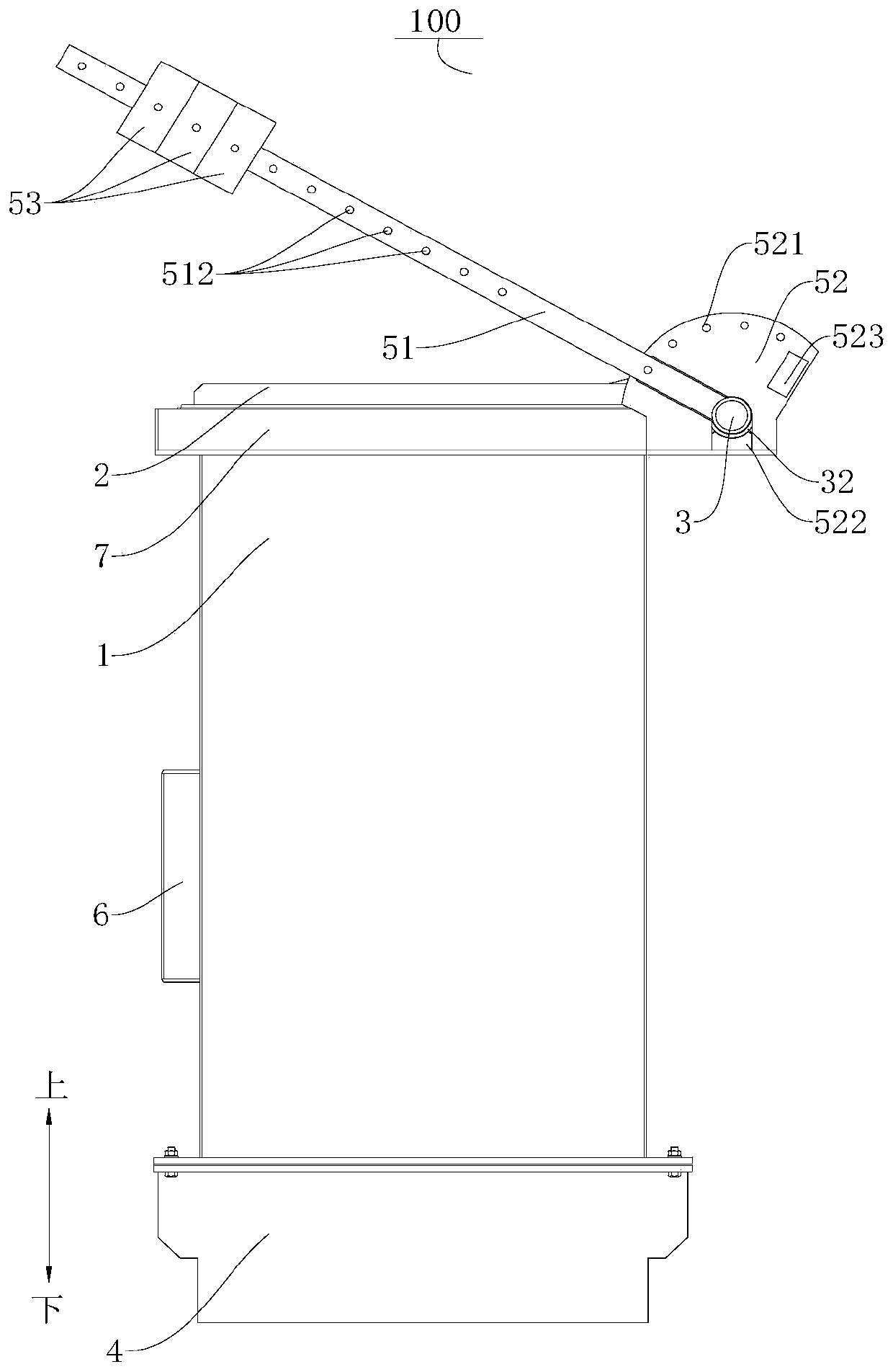 Explosion-proof door of waste heat boiler