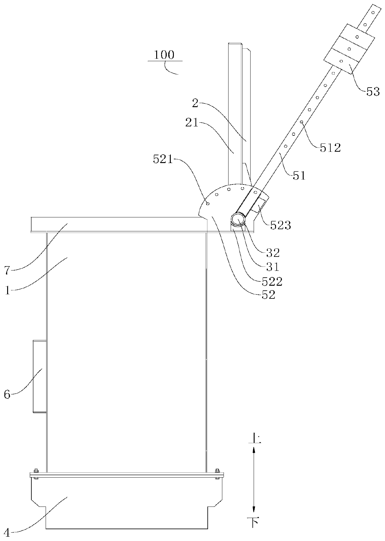 Explosion-proof door of waste heat boiler