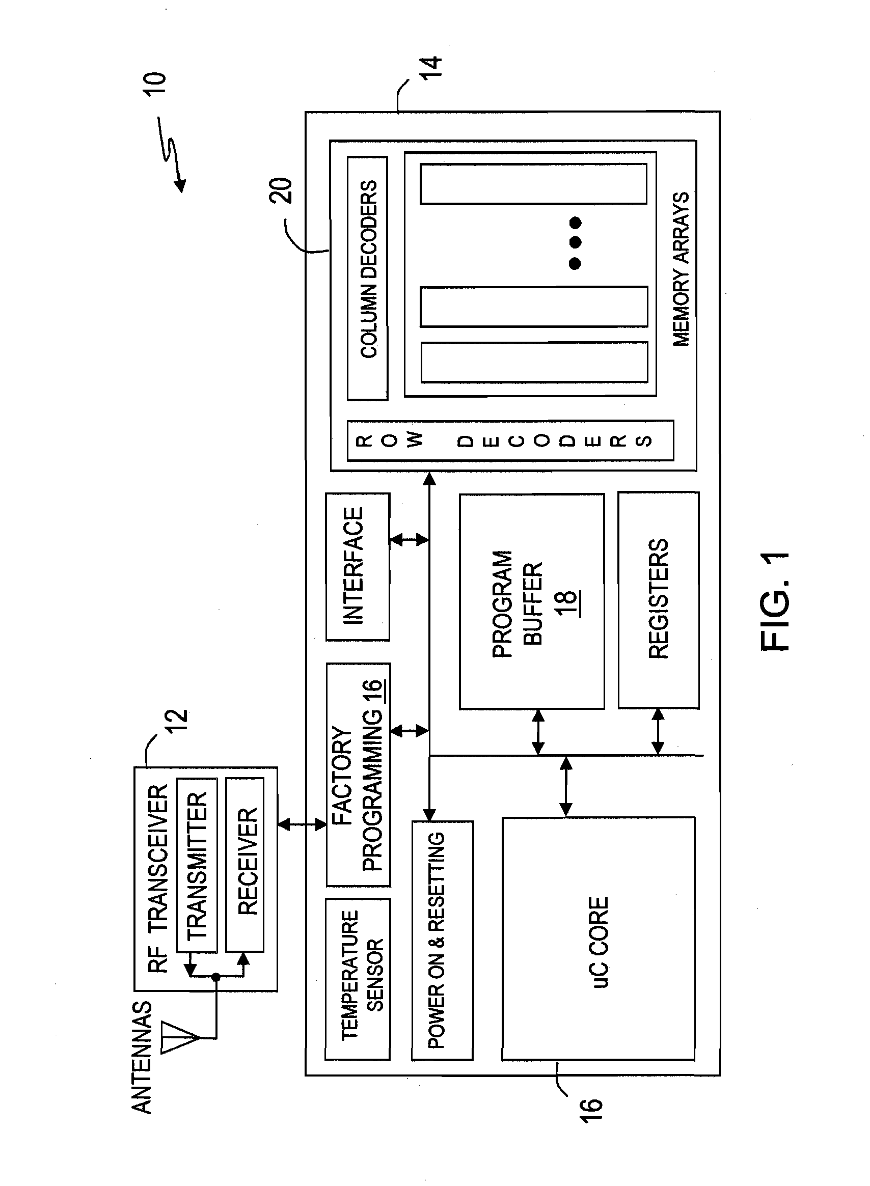 Wireless interface to program phase-change memories