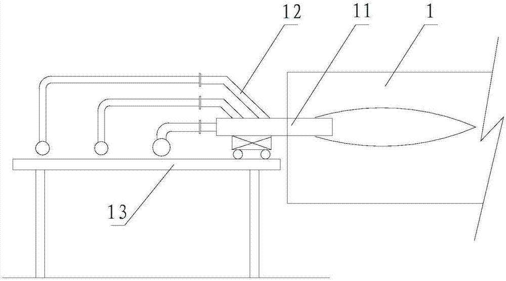 A rotary kiln valve group platform co detection device and detection method