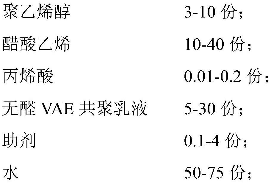 Low-solid high-viscosity polyvinyl acetate emulsion and preparation method thereof