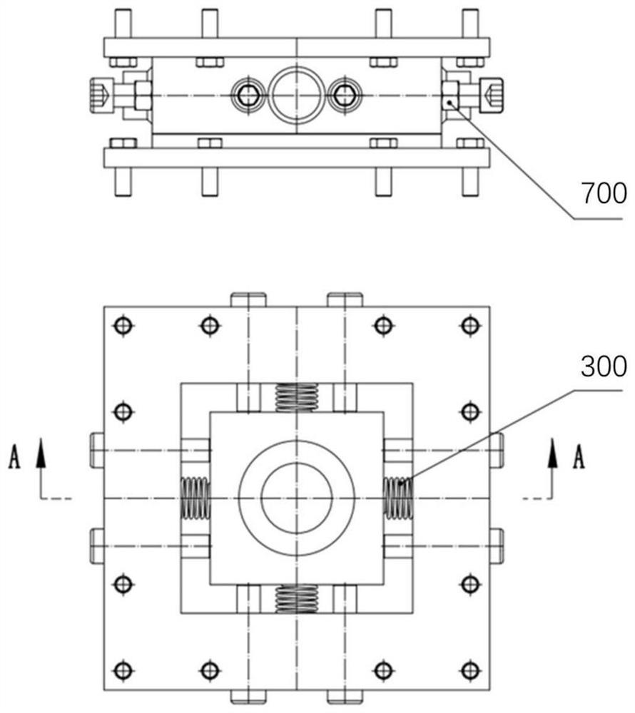 A kind of carrier rocket transfer limit device and transfer frame