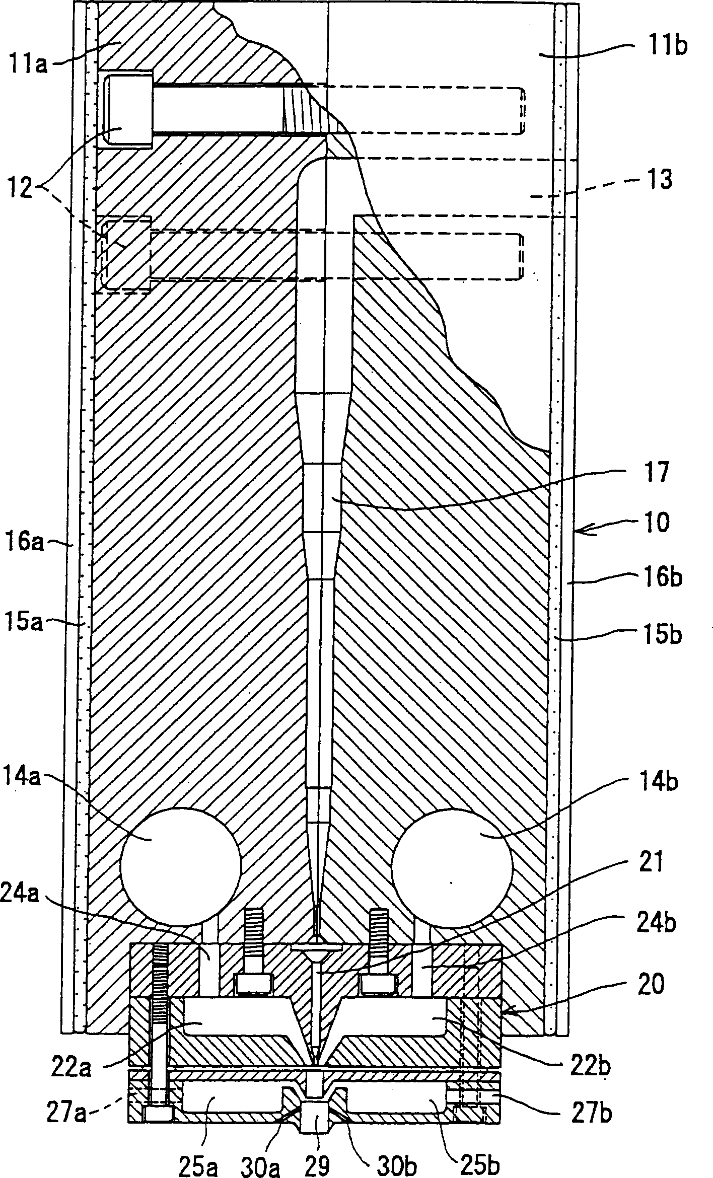 Spinning plate used in non-woven fabric production