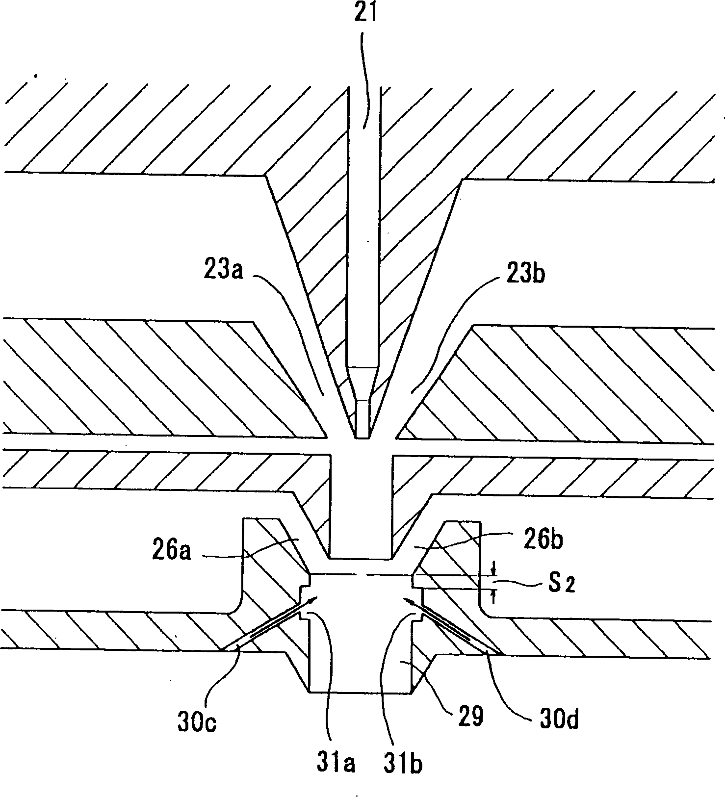 Spinning plate used in non-woven fabric production