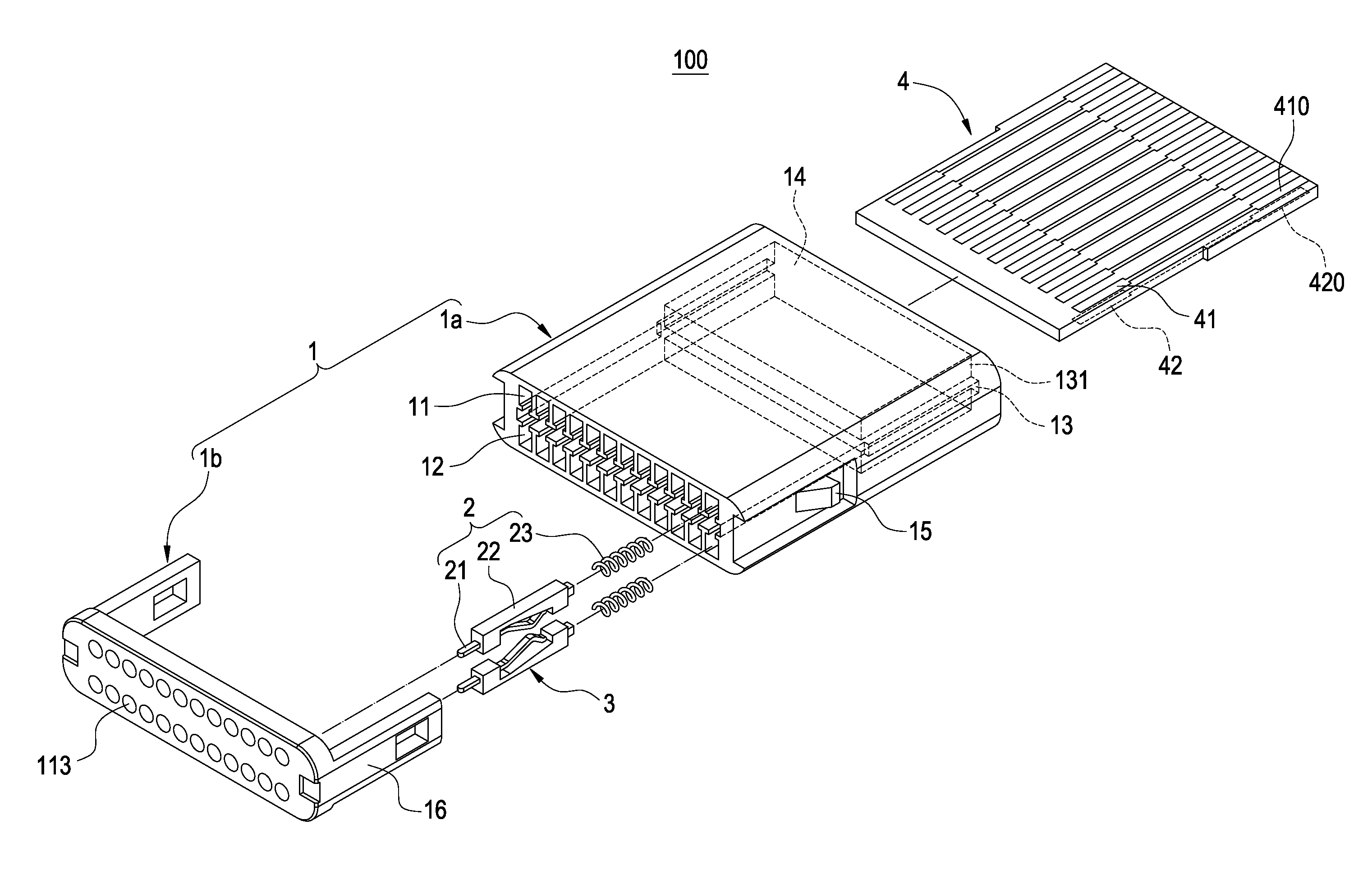 Probe-type connector