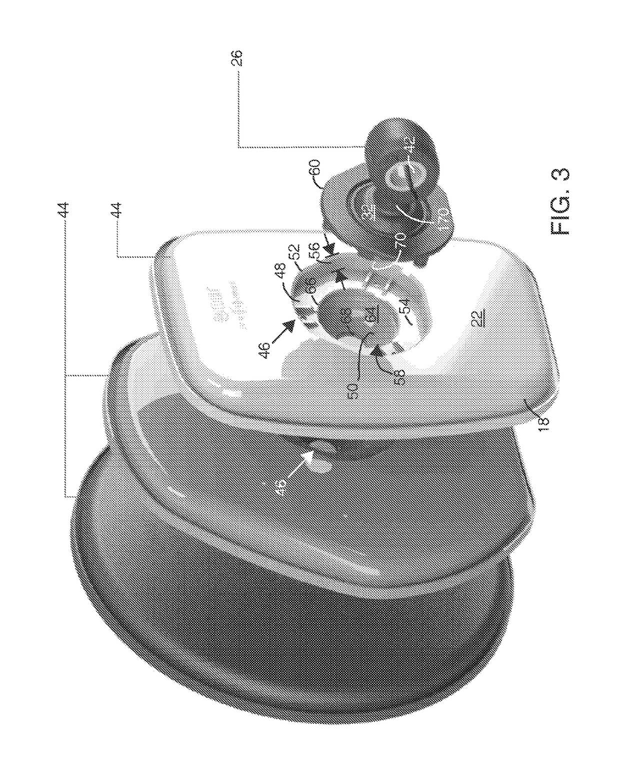 Ball-and-socket joint module for mirror head