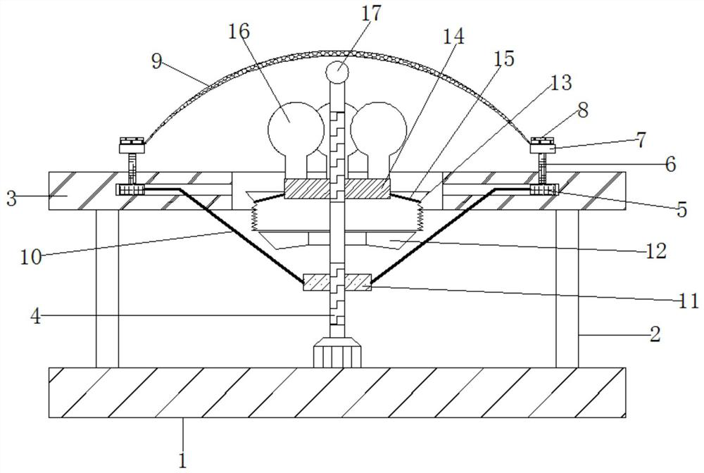 A quality inspection device for diaphragm structure installation