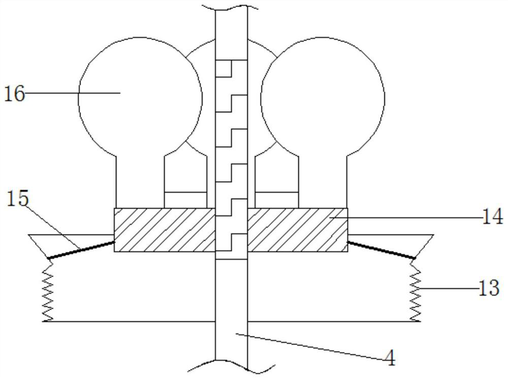 A quality inspection device for diaphragm structure installation