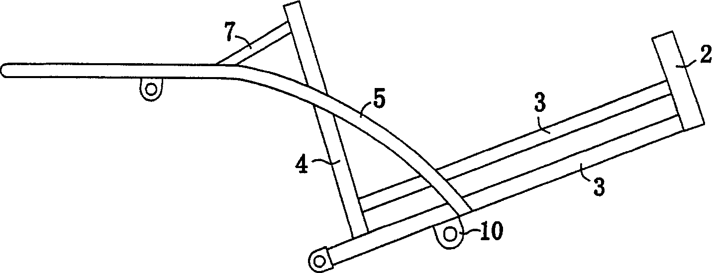 Mini type tricycle and its car frame