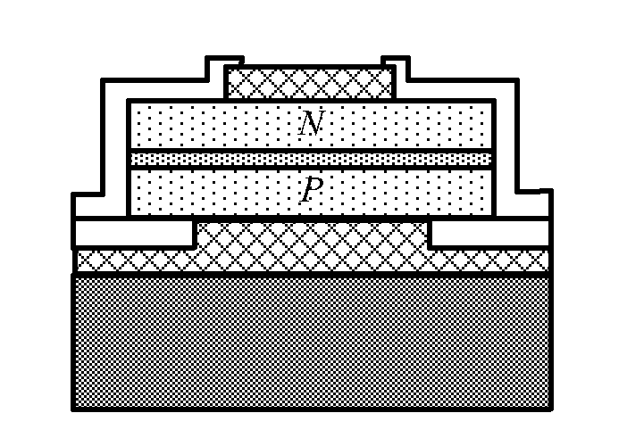 Semiconductor light-emitting device with double-sided passivation