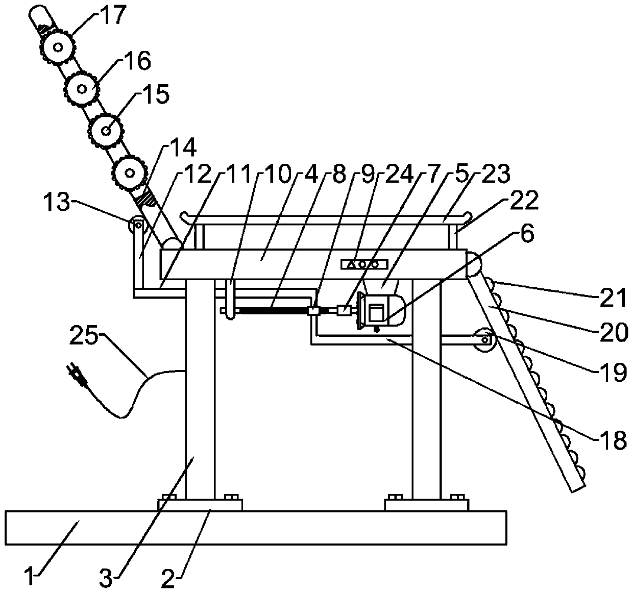 Massaging device for nourishing in neurosurgery