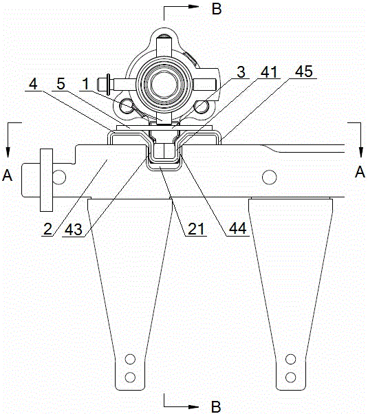 A gearbox gear interlock structure