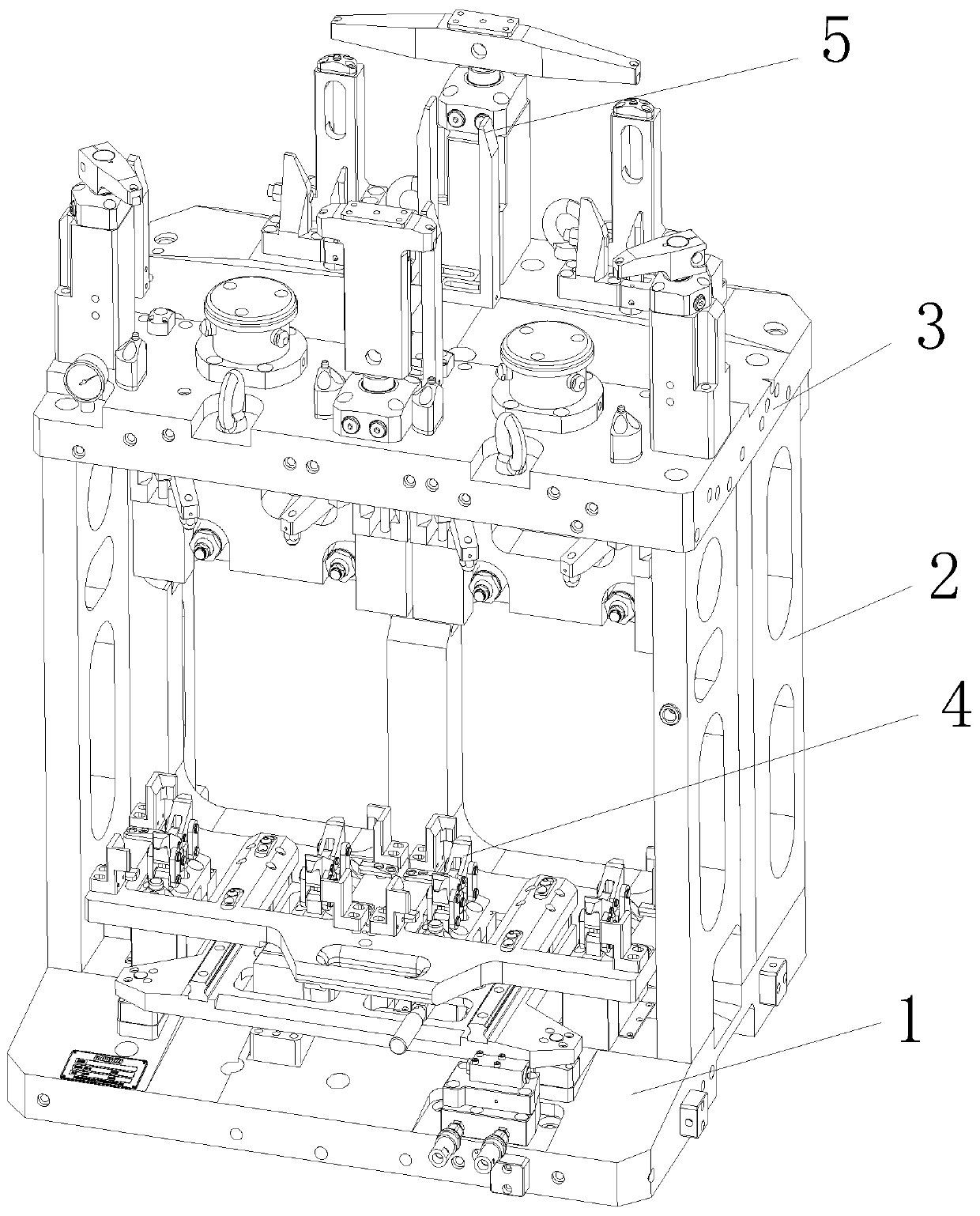 Tool clamp for multi-process machining of speed reducer housing part