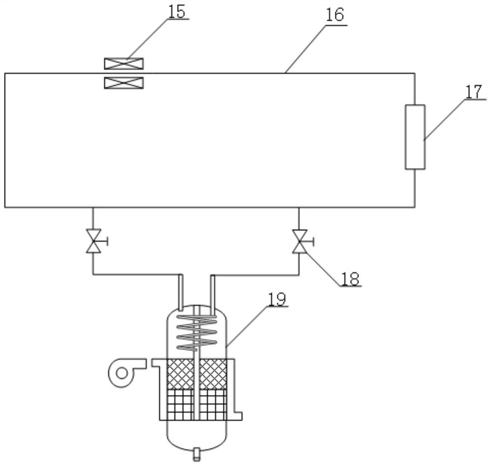 Liquid metal working medium purification device