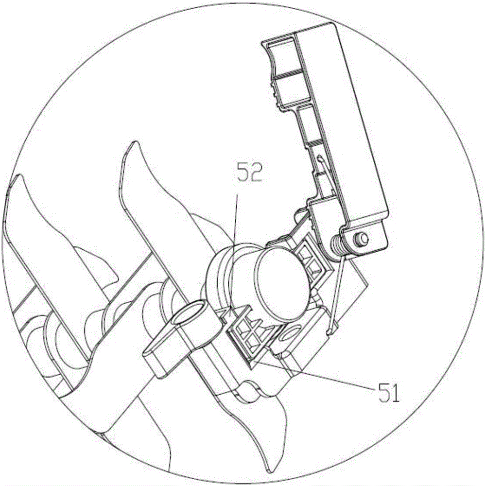 Positioning mechanism and disassembling-and-assembling method for achieving blade-assembly rapid disassembling and assembling and grass thinning machine