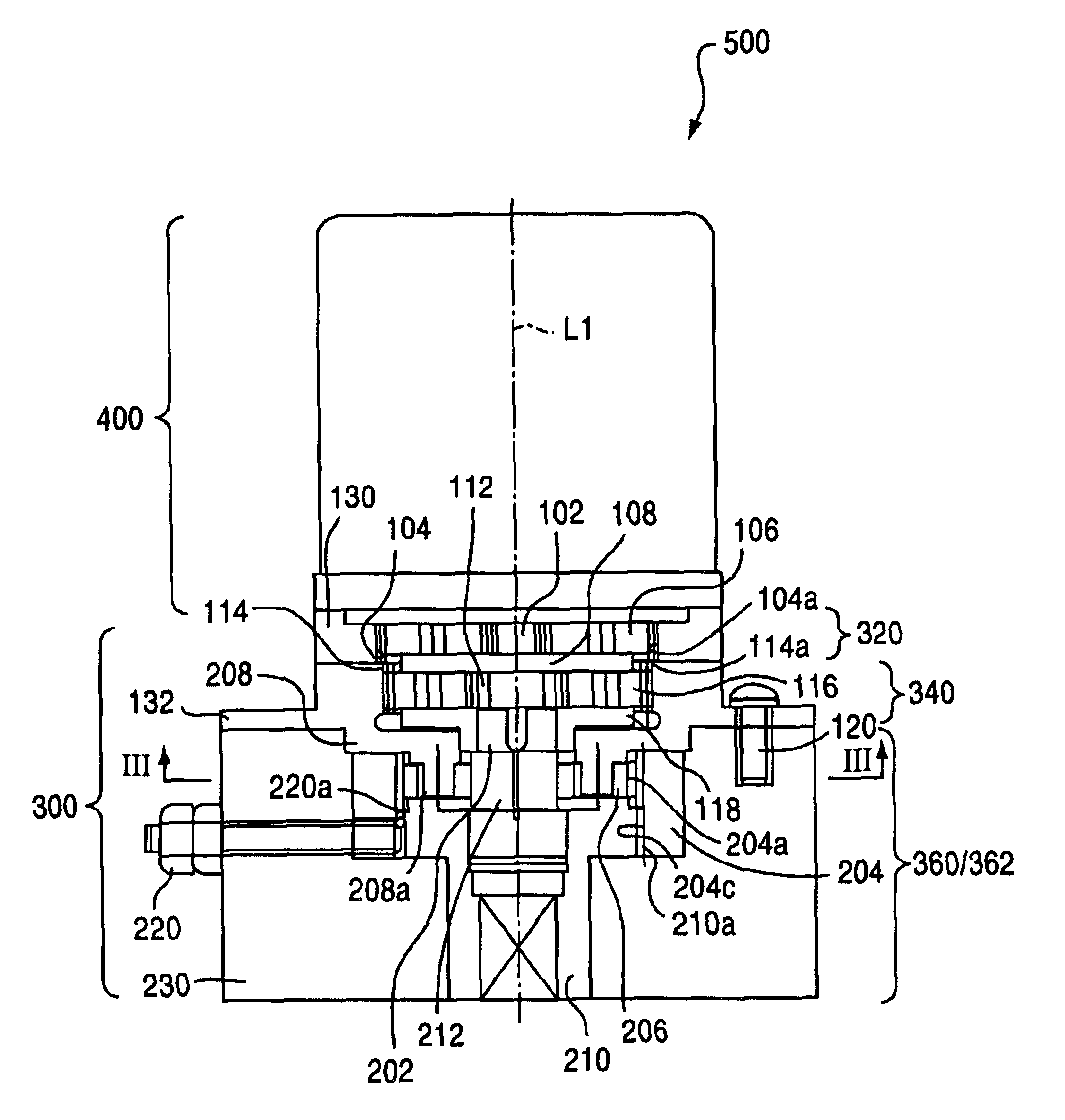 Valve drive unit and series thereof