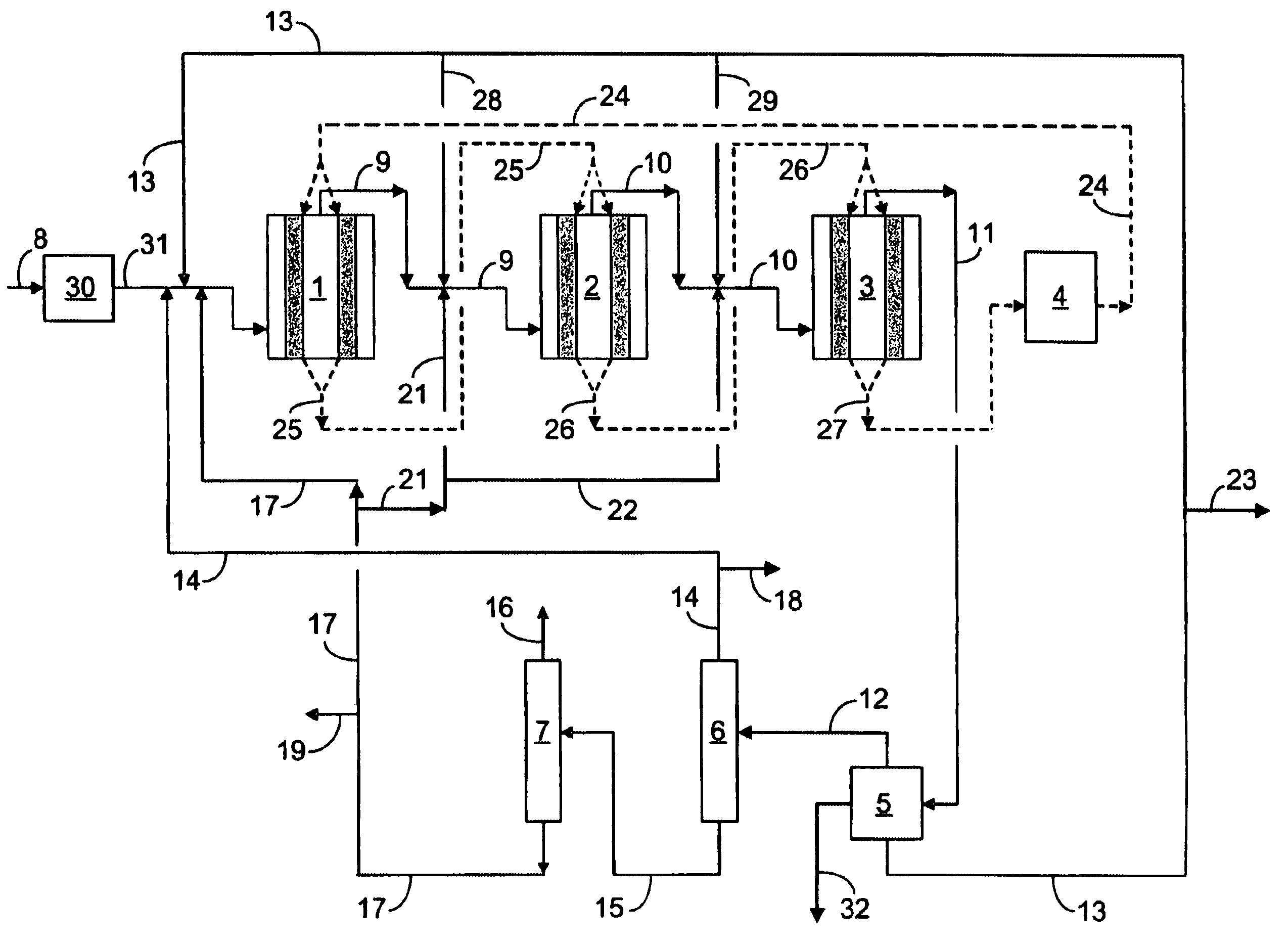 Conversion of an alcoholic oxygenate to propylene using moving bed technology and an etherification step